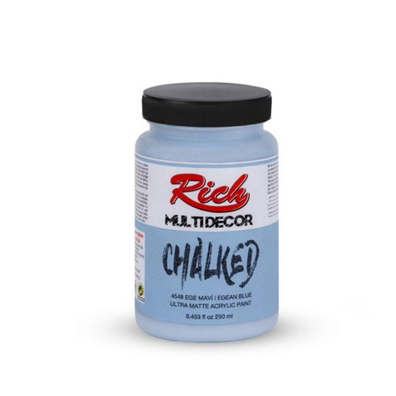 PINTURA MULTIDECOR CHALKED RICH 250cc. AEGEAN BLUE