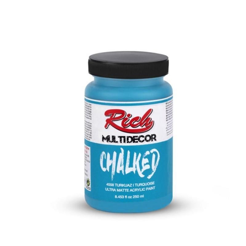 PINTURA MULTIDECOR CHALKED RICH 250cc. TURQUOISE