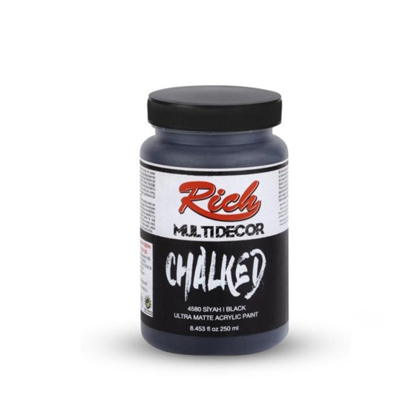 PINTURA MULTIDECOR CHALKED RICH 250cc. BLACK