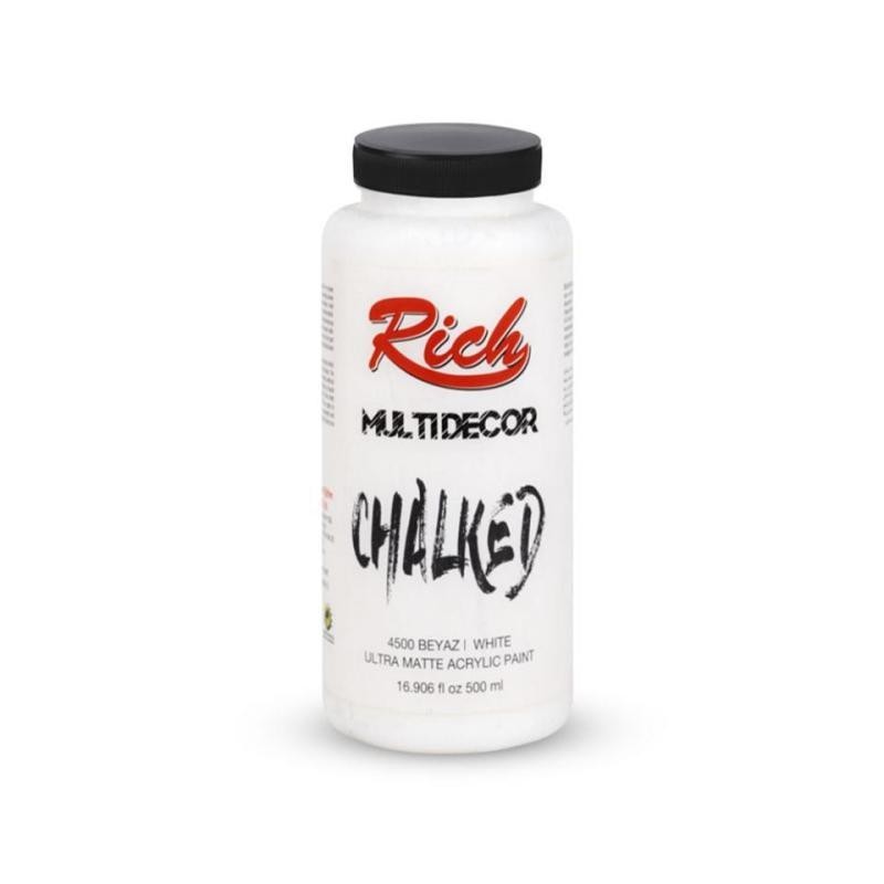 PINTURA MULTIDECOR CHALKED RICH 500cc. WHITE