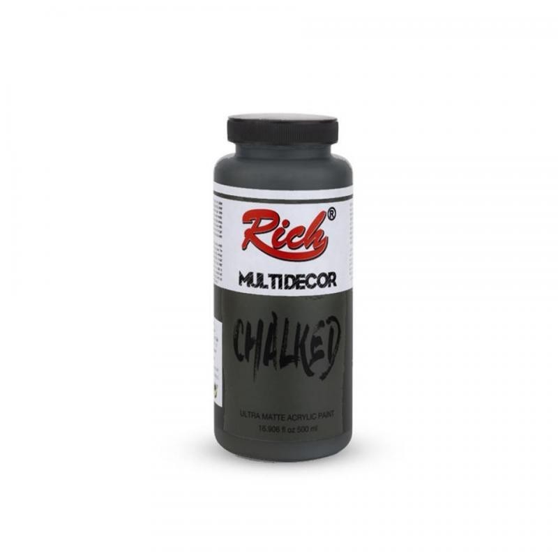 PINTURA MULTIDECOR CHALKED RICH 500cc. BLACK