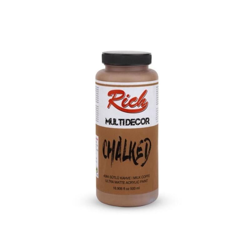 PINTURA MULTIDECOR CHALKED RICH 500cc. MILK COFFEE