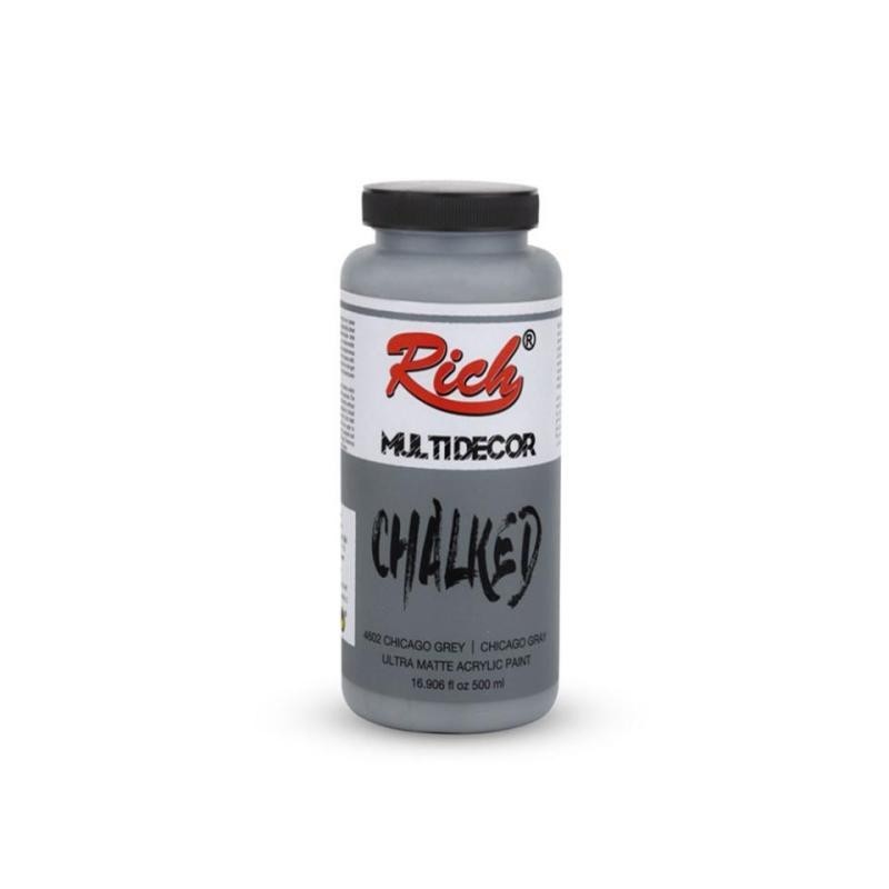 PINTURA MULTIDECOR CHALKED RICH 500cc. CHICAGO GREY